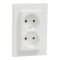 Розетка подвійна без з/к 16A Schneider Electric Asfora біла (EPH9700121)