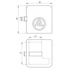 Замок навісний ASPECT Ч-К_90 3 кл.(К)