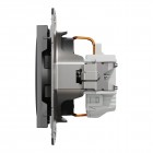 Розетка Schneider Electric EPH2900171 Asfora пластик із заземленням Schuko 220 В Антрацит (10190056)