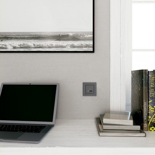 Рамка одноместная Schneider Electric Asfora Антрацит (EPH5800171)