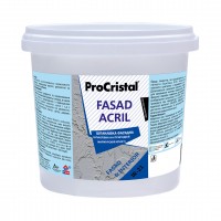 Шпаклівка фасадна ProCristal Fasad Acryl IР-21 біла, 4.5 кг