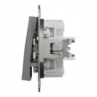 Выключатель 1-клавишный Schneider Electric EPH0100171 Asfora пластик Антрацит (10190133)