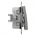 Выключатель 1-клавишный Schneider Electric EPH0100171 Asfora пластик Антрацит (10190133)