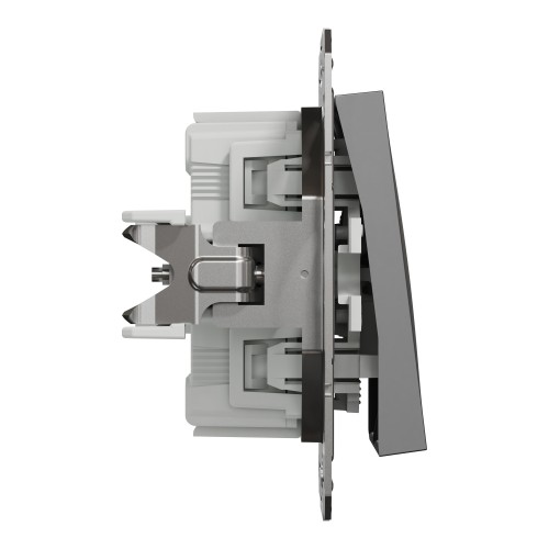 Выключатель 2-клавишный Schneider Electric EPH0300171 Asfora пластик Антрацит (10624093)