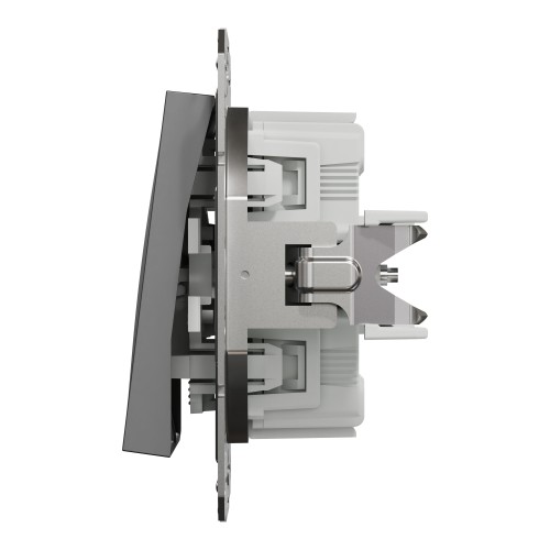 Выключатель 2-клавишный Schneider Electric EPH0300171 Asfora пластик Антрацит (10624093)