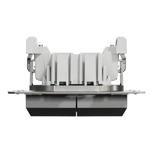 Выключатель 2-клавишный Schneider Electric EPH0300171 Asfora пластик Антрацит (10624093)