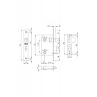 Засувка міжкімнатна Kale 251 WC Латунь (560300001)