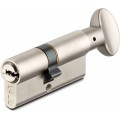 Цилиндр KALE 164SMC 35+10+45=90mm, никель, 5 ключей, с вертушкой (560200185)