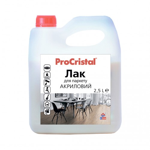 Лак паркетний акриловий ProCristal ІР-18 глянсовий 2,5 л