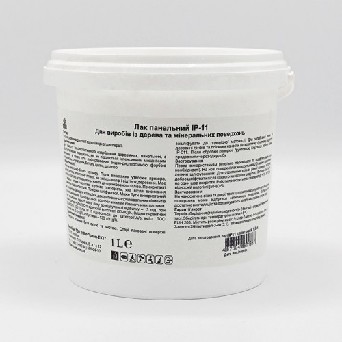 Лак панельний ProCristal Lacquer Panel IР-11 безколірний матовий, 1.0 л