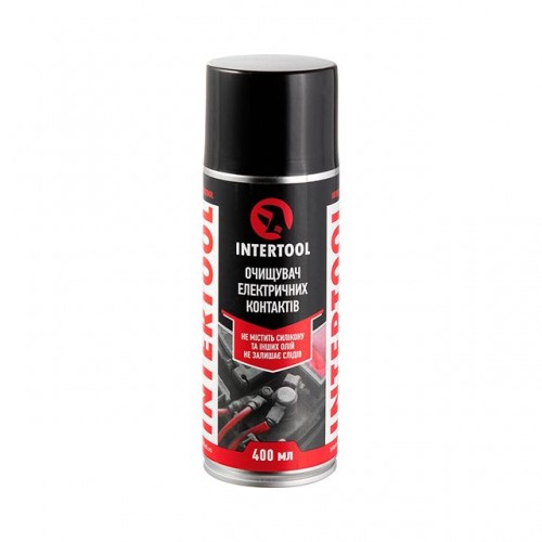 Очищувач електроконтактів, аерозоль 400 мл INTERTOOL (FS-0074)