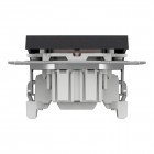 Перемикач прохідний 1-клавішний Schneider Electric Asfora пластик з підсвічуванням Антрацит (EPH1500171)