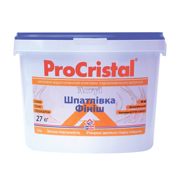 Шпаклевка ProCristal акриловая Финиш IР-24, 4.5 кг