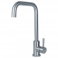 Смеситель KT Ø35 для кухни Г-гусь на гайке SS AQUATICA KT-4B270P (9722111)