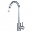 Змішувач KT Ø35 для кухні гусак вухо на гайці SS AQUATICA KT-4B170P (9722101)