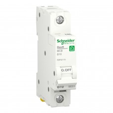 Автоматический выключатель Schneider Electric 10 A 1P кривая В 6кА Resi9 (R9F02110)