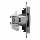 Розетка Schneider Electric Asfora без заземлення Антрацит (EPH3000171)