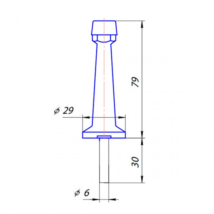 Упор дверний APECS DS-0015-CR (UA)