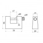 Замок навісний Арико ВС-2-Ч (90018005)