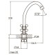 Змішувач QM 1/2" для кухні економ на гайці AQUATICA QM-1B159C (9783100)