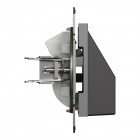 Кабельний ввід побутова без заземлення Schneider Electric Asfora IP20 Антрацит (EPH5500171)