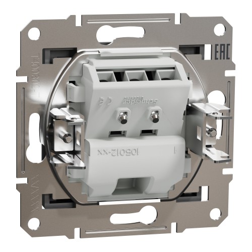 Кабельний ввід побутова без заземлення Schneider Electric Asfora IP20 Антрацит (EPH5500171) Кабельний ввід побутова без заземлення Schneider Electric Asfora IP20 Антрацит (EPH5500171)