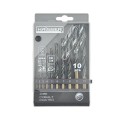 Набір свердл по металу HSS - (1-10)мм, 10шт, кобальтове покриття (HAISSER)