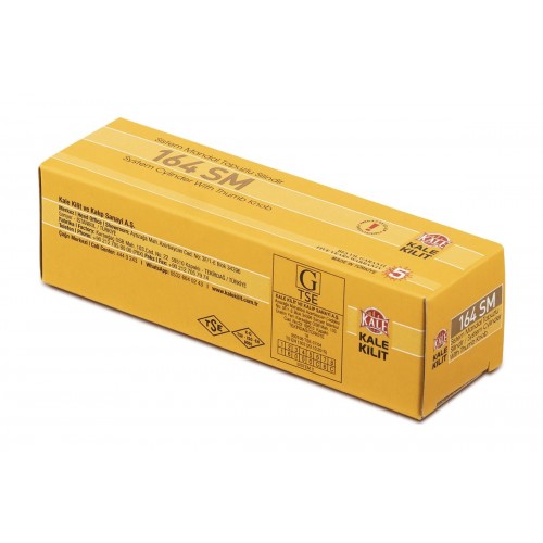 Цилиндр KALE 164SMC 35+10+45=90mm, никель, 5 ключей, с вертушкой (560200185)