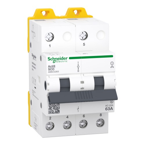 Переключатель Schneider Electric 1-0-2 iSSW Acti9 2P 63A 415V (A9SCO263)