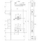 Замок врізний Avers T-52-CR small-L