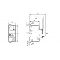 Дифференциальный выключатель Schneider Electric Resi9 6kA 1P+N 25A C 30mA АC (R9D25625)