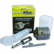 Коронка 65мм SDS-plus з центрувальним сверлом 07х110мм Werk (WE104065)