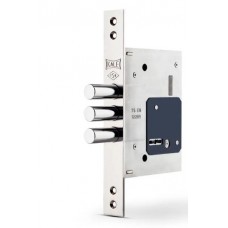 Сувальдный замок 257L, хром, 5 ключей, бексет: 60 mm, без лицевой планки