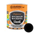 Грунт-эмаль антикоррозионная 3 в 1 Dnipro Contact Черная матовая 0.9 кг