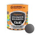 Грунт-эмаль антикоррозионная 3 в 1 Dnipro Contact Графит 0.9 кг