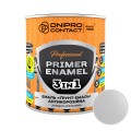 Грунт-эмаль антикоррозионная 3 в 1 Dnipro Contact Светло-серая 0.9 кг