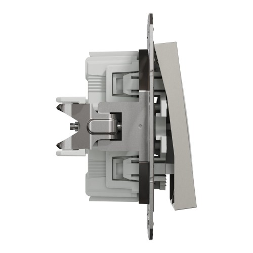 Вимикач двоклавішний Schneider Electric Asfora самозатискні контакти Бронзовий (EPH0300169)