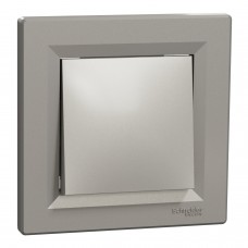 Выключатель одноклавишный Schneider Electric Asfora самозажимные контакты Бронзовый (EPH0100169)