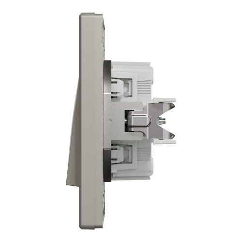 Вимикач одноклавішний Schneider Electric Asfora самозатискні контакти Бронзовий (EPH0100169)