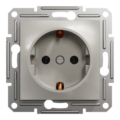 Розетка Schneider Electric Asfora із заземленням Бронза (EPH2900169)