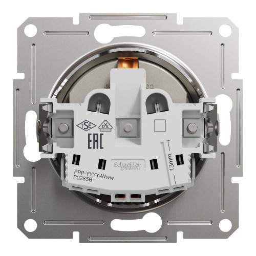 Розетка Schneider Electric Asfora із заземленням Бронза (EPH2900169)