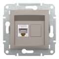 Розетка комп’ютерна Schneider Electric Asfora RJ45 cat.5e Бронзова (EPH4300169)