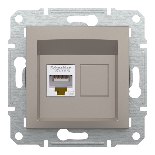 Розетка комп’ютерна Schneider Electric Asfora RJ45 cat.5e Бронзова (EPH4300169)