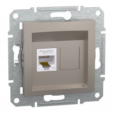 Розетка комп’ютерна Schneider Electric Asfora RJ45 cat.5e Бронзова (EPH4300169)