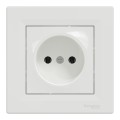 Розетка одинарная без ж/к 16A Schneider Electric Asfora белая (EPH3000121)