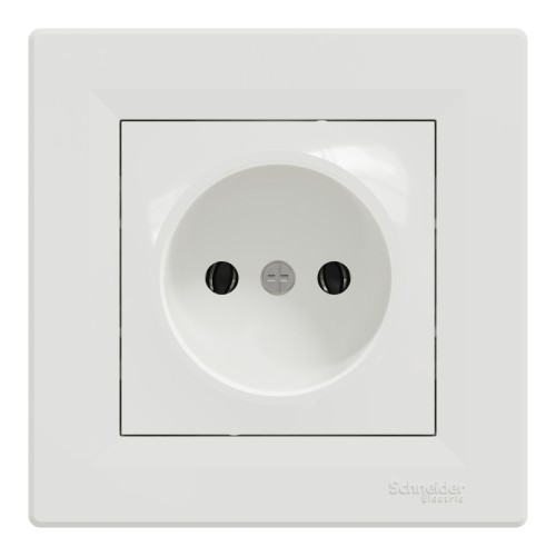 Розетка одинарная без ж/к 16A Schneider Electric Asfora белая (EPH3000121)